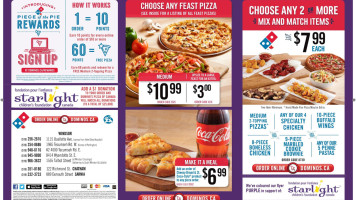 Domino's Pizza menu