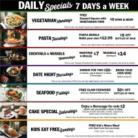 Symposium Cafe Restaurant & Lounge menu
