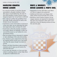 Croatian Sports And Community Centre Of Hamilton, Inc. Speisekarte