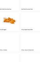 Kfc menu