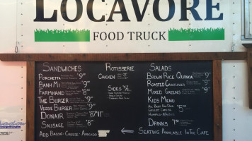 The Locavore Grill menu