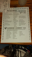 Cow Cafe menu