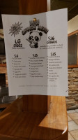 Cow Cafe menu