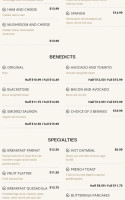 Timberwolf Restaurant menu
