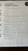 The Oar & Paddle menu
