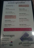 Home Restaurant menu