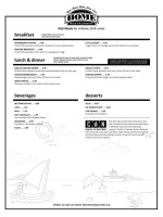 Home Restaurant menu