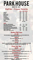 Park House Bar Restaurant Carta