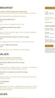 Half Acre Cafe menu
