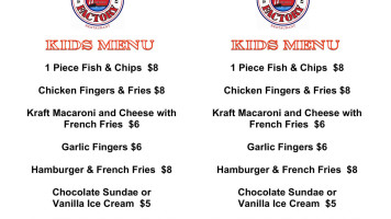 The Old Fish Factory menu