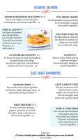 The Old Fish Factory menu