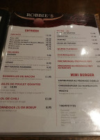 Robbie's Smokehouse & Burger Bar Carte