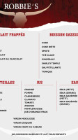 Robbie's Smokehouse & Burger Bar Carte