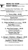 Robbie's Smokehouse & Burger Bar Carte