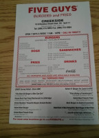Five Guys menu