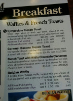 Symposium Cafe Ajax menu