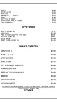 Morinville Grill menu
