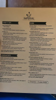 Imperial Market Eatery menu