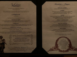 Il Covo Trattoria menu