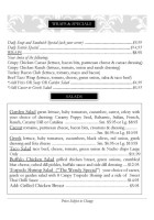 Trixie's Saloon Carta