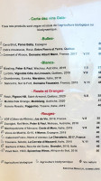 Gaïa Resto Végan menu