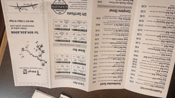 Tomo Sushi menu