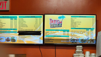 Don's Caribbean Jerk Brampton Carta