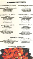 Kwan's Restaurant menu