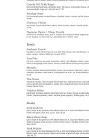 Honeypot Eatery & Pub Carte