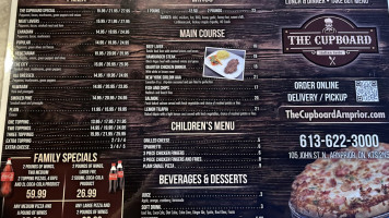The Cupboard menu