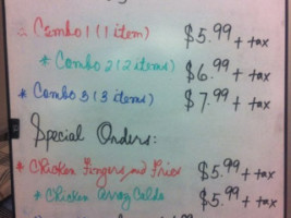 Kalan Restaurant menu