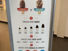 Chocolats favoris menu