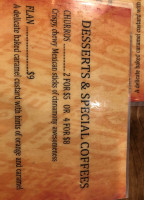 La Patrona menu