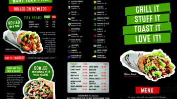The Pita Pit menu