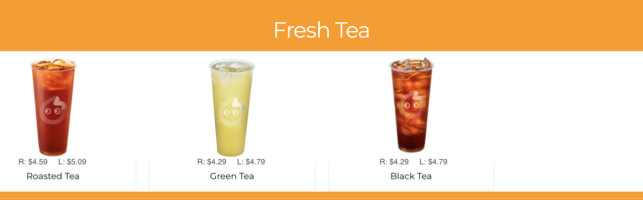 Coco Fresh Tea Juice Downtown menu