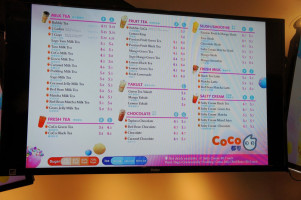 Coco Fresh Tea Juice Downtown menu