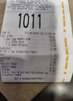 McDonald's menu