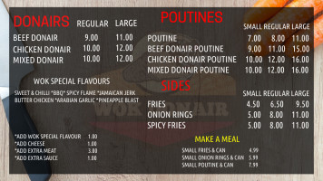 Wok Donair Poutine menu