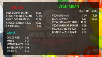 Wok Donair Poutine menu