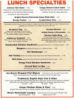 Ole Country Diner menu