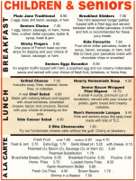Ole Country Diner menu
