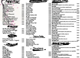 Sushi 1.99 To Go menu