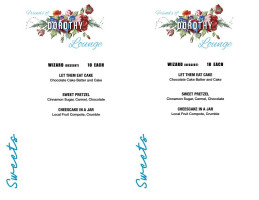 Friends Of Dorothy Lounge menu