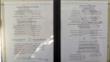Coastal Tides Restaurant menu