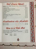 Ukrainian Restaurant menu