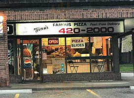 Gino's Famous Pizza outside