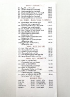 The Italian Osteria Cheesebar menu