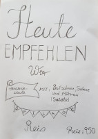 Tete Carree menu