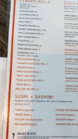 Water's Edge menu