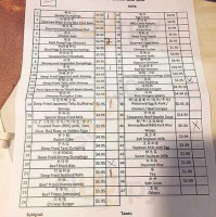 Four Seas Restaurant Carte